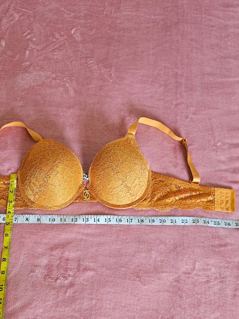 Bebe Push-Up Bra- Trio - Golden Mustard, Fuchsia & Black - Size 34DD - Picture 15 of 15